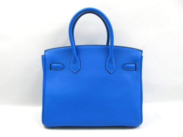 エルメス バーキン30(トリヨンクレマンス/ブルーイドラ/シルバー金具)